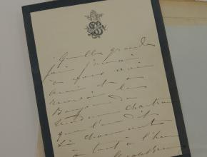 Lettre de Sarah Bernhardt 