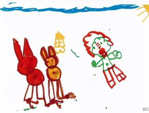 Dessin d'enfant reçu au CMPP.