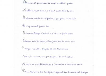 Histoires de mémoires à l'Ecole, collège Jules Verne, Mila 3ième5