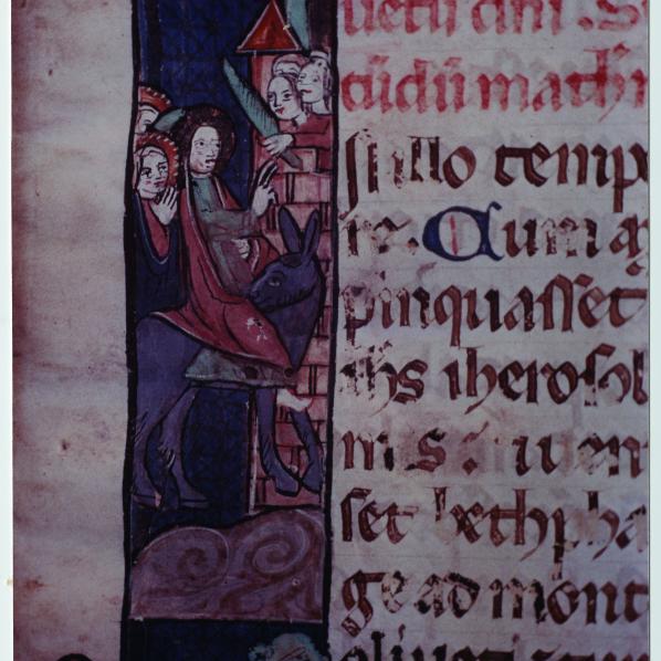 Enluminures de l'évangéliaire de la cathédrale Saint-Nazaire de Carcassonne, XIVe s.