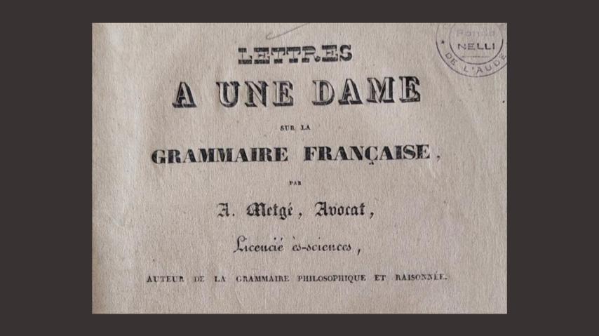 Lettre à une dame... A. Metgé