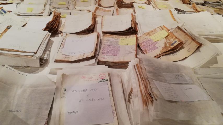 Des documents traités au Archives départementales
