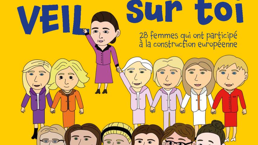 Affiche exposition "L'Europe VEIL sur toi"